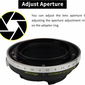 XPIMAGE Lens Adapter Compatible with Contarex (CRX-Mount) SLR Lens To Leica M
