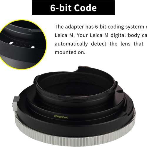 XPIMAGE Lens Adapter Compatible with Contarex (CRX-Mount) SLR Lens To Leica M