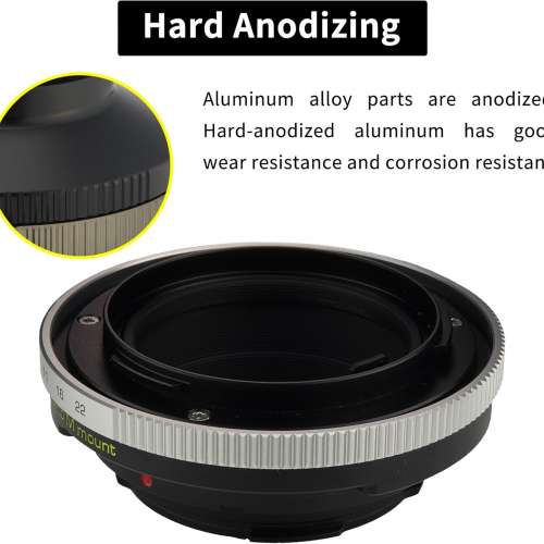 XPIMAGE Lens Adapter Compatible with Contarex (CRX-Mount) SLR Lens To Leica M