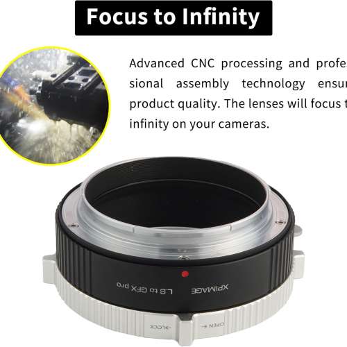 XPimage Lens Mount Adapter - LEICA S Lens To Fujifilm GFX G-Mount Digital Camera