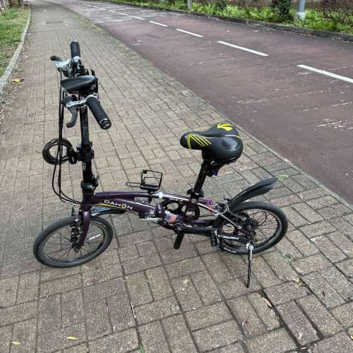 極罕大行折疊車SRA683 16寸Dahon  Dove D8 摺疊車 鋁合金車架8速整車，8.5KG 超輕！