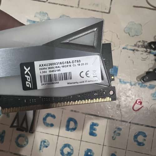A-DATA XPG SPECTRIX D60G DDR4 3600MHZ 32GB Kit (16x2)