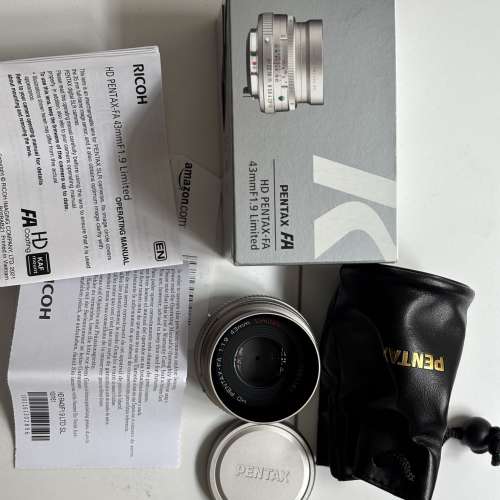 Pentax HD 43mm F1.9 limited silver 現行版
