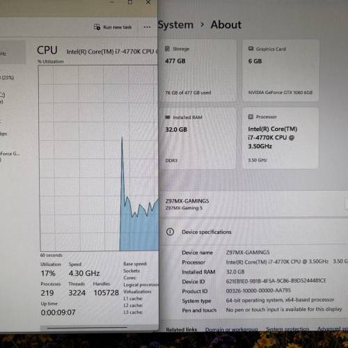 Z97MX-Gaming 5 | i7-4770K | 32GB (4 x8GB)