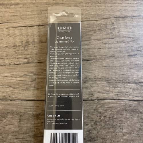 日本線材品牌 ORB Clear Force Lightning-3.5φ / 高質轉插