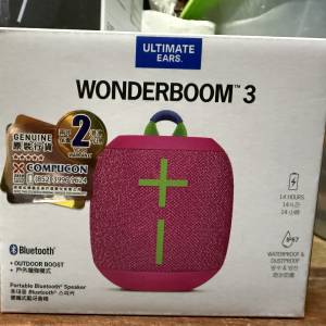 Ultimate Ears Wonderboom 3 Bluetooth Speaker 藍芽喇叭全新未開