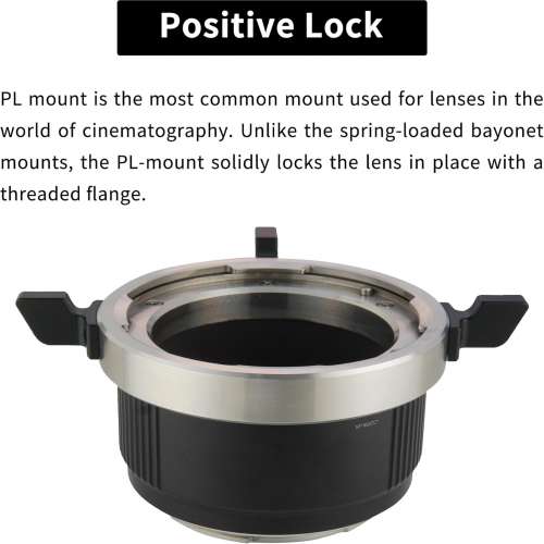 XPIMAGE Arri PL (Positive Lock) Mount Lens To Nikon Z-Mount  Mirrorless Cameras