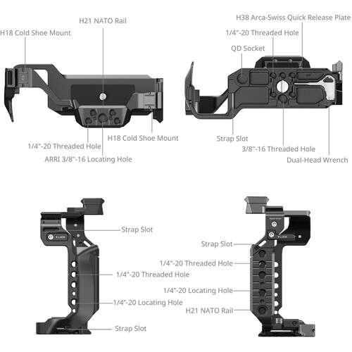 SmallRig Camera Cage Kit for Panasonic LUMIX S1R II - 4903