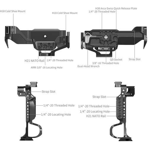 SmallRig Camera Cage for Panasonic LUMIX S1R II, S5 II, S5 IIX & G9II