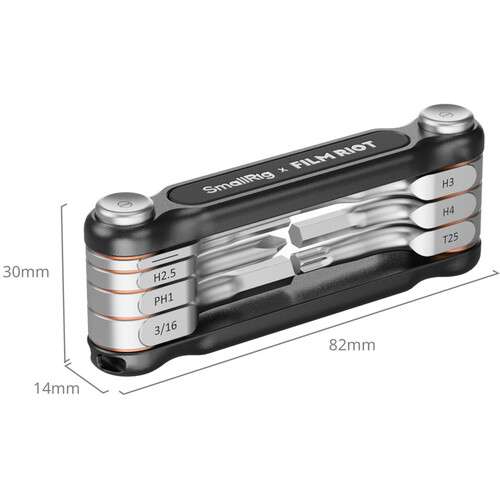 SmallRig x FILM RIOT 7-in-1 Folding Wrench Set (Black) - 4374