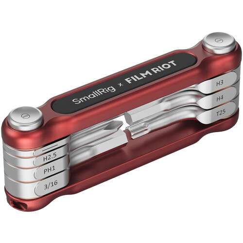 SmallRig x FILM RIOT 7-in-1 Folding Wrench Set (Red) - 4811