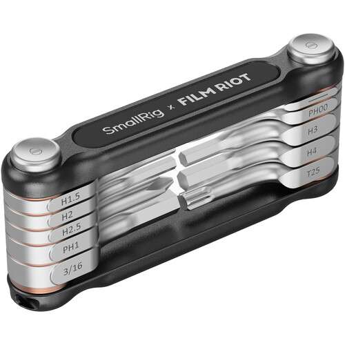 SmallRig x FILM RIOT 10-in-1 Folding Wrench Set (Black) - 4375