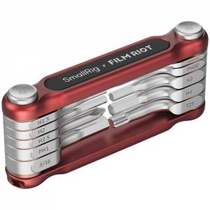 SmallRig x FILM RIOT 10-in-1 Folding Wrench Set (Red) - 4813