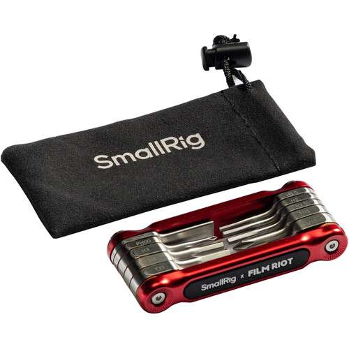 SmallRig x FILM RIOT 10-in-1 Folding Wrench Set (Red) - 4813