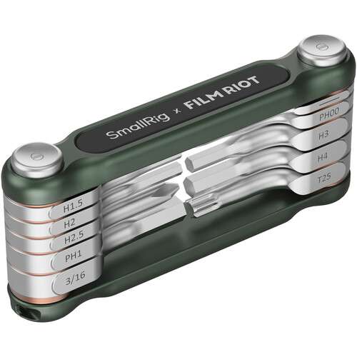 SmallRig x FILM RIOT 10-in-1 Folding Wrench Set (Green) - 4814