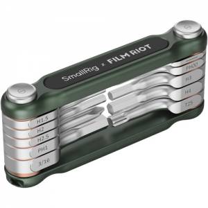 SmallRig x FILM RIOT 10-in-1 Folding Wrench Set (Green) - 4814