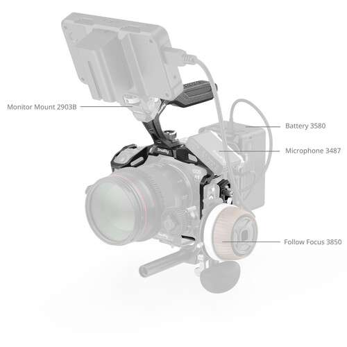SmallRig "Black Mamba" Camera Cage Kit for Canon EOS R5 Mark II - 4976