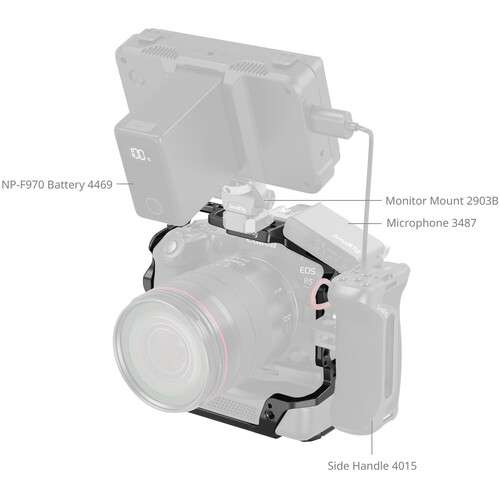 SmallRig Cage for Canon EOS R5 Mark II with CF-R20EP Battery Grip - 5092