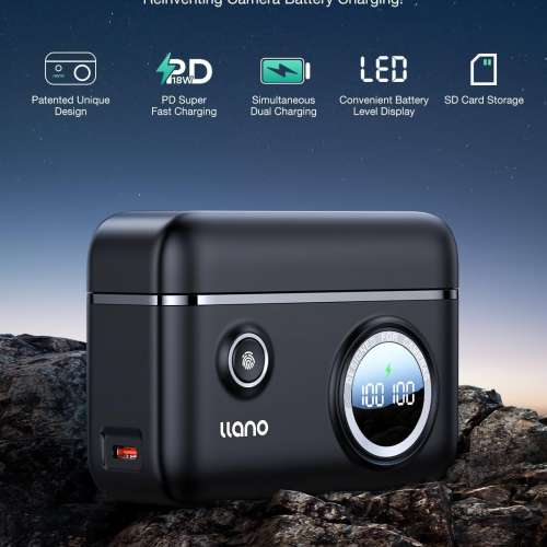 LLANO LP-E17 Lithium-Ion Battery Pack With 18W Fast Dual Camera Battery Charger