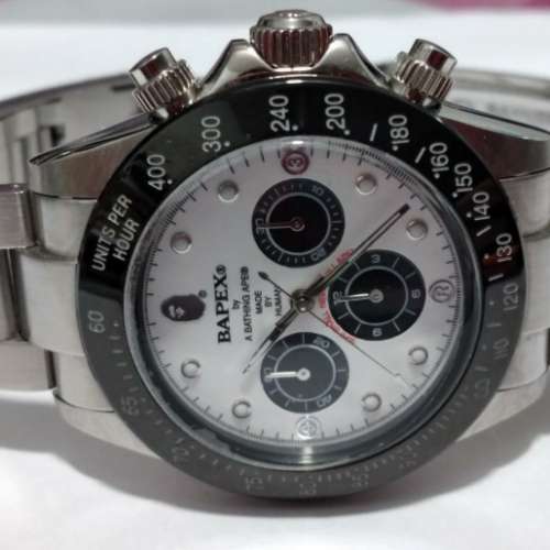 猿人自動手錶  Bapex Panda  紅貓  bape watch  daytona  bathing ape Bapex watch ...
