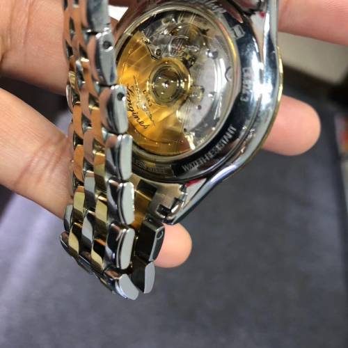 浪琴軍旗系列，錶盤38.5mm，L4.874.3.27.7