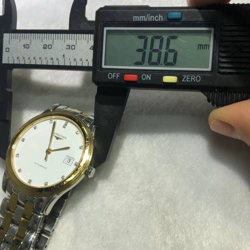 浪琴軍旗系列，錶盤38.5mm，L4.874.3.27.7