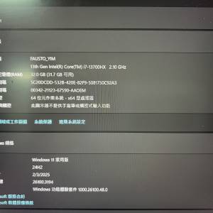 Acer predator gaming laptop, i7 13代，32ram, 4070顯卡