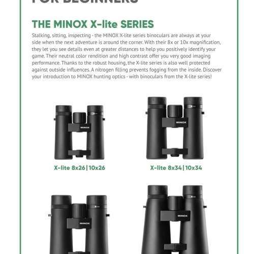 Minox - X-lite 10 x 26 雙筒望遠鏡