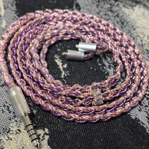 初戀-緋 金銀銅鈀合金線 升級線 耳機線 4.4mm mmcx 0.78 cm A2dc ipx