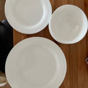 全新IKEA 白色簡約碗碟一套12件 white bowls plates Kitchenware & Tableware set ...