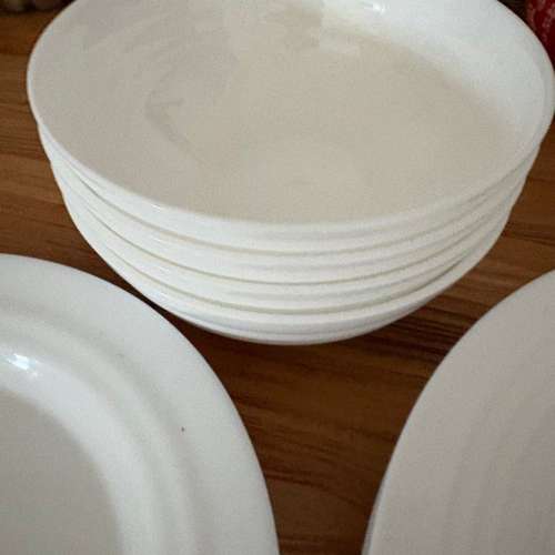 全新IKEA 白色簡約碗碟一套12件 white bowls plates Kitchenware & Tableware set ...