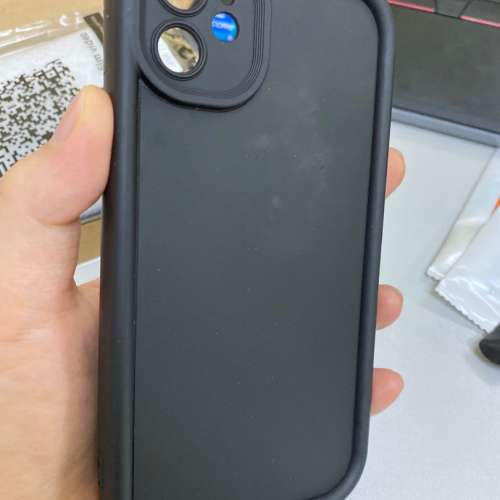 全新 iPhone 11 case black PVC 黑色 氣囊防摔 鏡頭全包 air bag anti fall impact