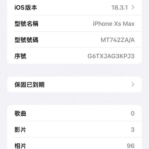 95 ％ new iPhone Xs Max 256g