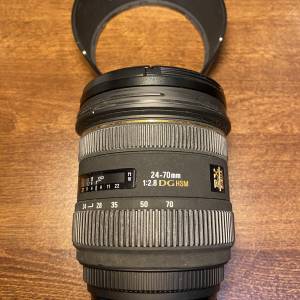 Sigma 24-70mm F2.8 EX DG canon mount