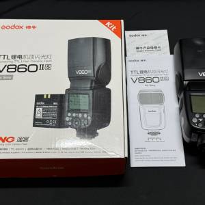 [全齊有單有盒] Godox 神牛 V860II 鋰電池TTL 機頂閃光燈