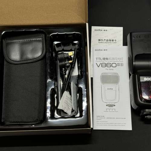 [全齊有單有盒] Godox 神牛 V860II 鋰電池TTL 機頂閃光燈