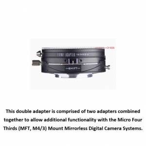 LAINA Double Adapter, Contax / Yashica  And Canon EOS To MFT Tilt & Shift II 移...