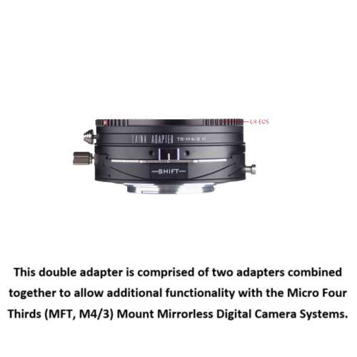 LAINA Double Adapter, Leica R SLR And Canon EOS To M43 Tilt & Shift II 移軸、...