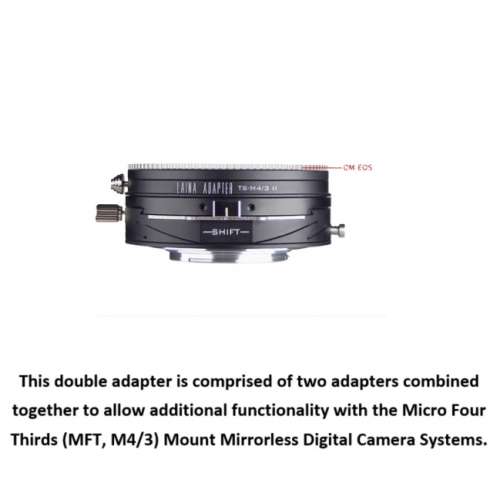LAINA Lens Mount Double Adapter, Olympus Zuiko (OM) 35mm SLR Lens And Canon EOS