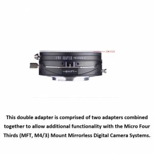 LAINA Lens Mount Double Adapter, Olympus Zuiko (OM) 35mm SLR Lens And Canon EOS