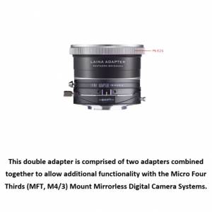 LAINA Double Adapter, P6 And Canon EOS To M43 Tilt & Shift II 移軸、平移組合金...