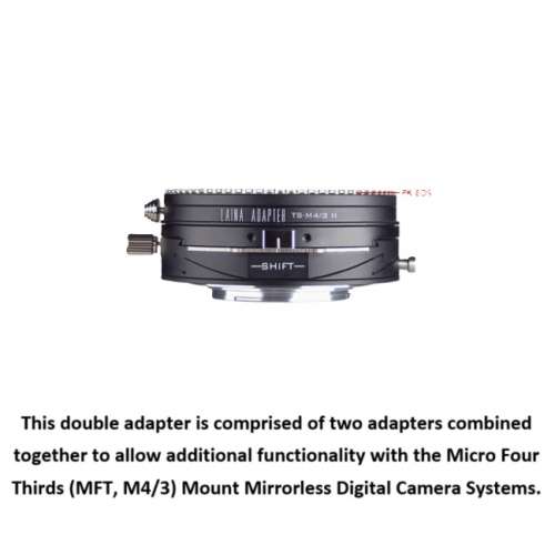 LAINA Double Adapter, Pentax K  And Canon EOS To M43 Tilt & Shift II 移軸、平...