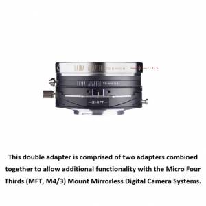 Double Adapter, T-Mount And Canon EOS To M43 Tilt & Shift II 移軸、平移組合金...