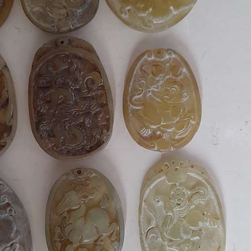 清理存貨半價出售。一套古玉十二生肖，大約1.5寸，原價七百二十元現半價出售，no.5...