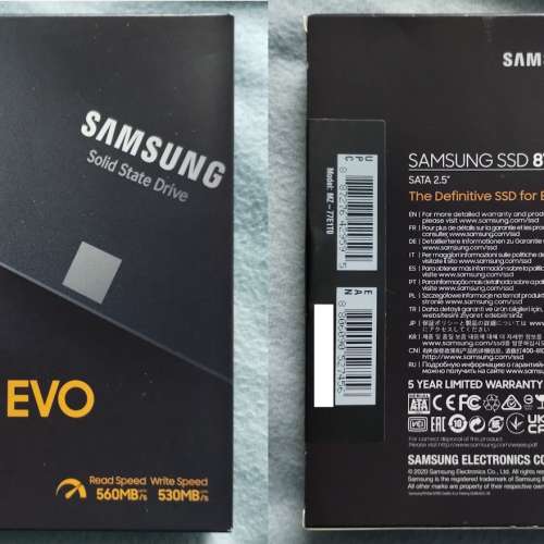 全新 Samsung 三星 870 EVO SATA III 2.5-inch SSD 1TB