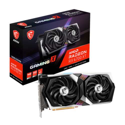Msi rx 6700 xt gaming 12G/DDR6/2K/4K - 兩風扇版合適ITX等小型機箱