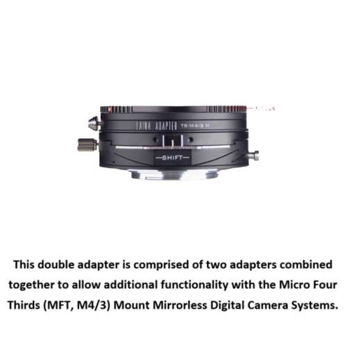 LAINA Double Adapter, Nikon F Mount G And Canon EOS To MFT  Tilt & Shift II