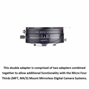 LAINA Double Adapter, Nikon F Mount G And Canon EOS To MFT  Tilt & Shift II