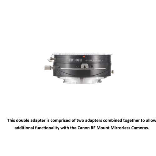 Double Adapter, Contax And Canon EOS  To CANON RF  Tilt & Shift II 移軸、平移...