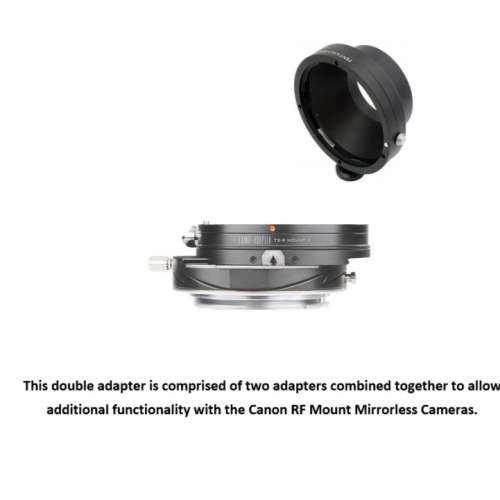 LAINA Double Adapter, Pentax 6x7 (P67)  And Canon EOS  To CANON RF Tilt & Shift